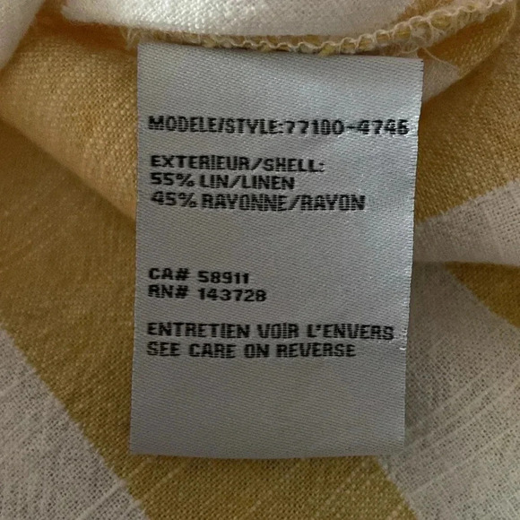 Tribal Jeans | Linen Blend Front Tie Top - Picture 10 of 10